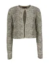 Fabiana Filippi Sweaters Golden In Nero/bianco/oro