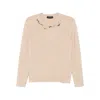 Fabiana Filippi Sequin-embellished Crew-neck Sweater In Neutral