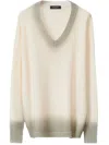 Fabiana Filippi Cotton And Linen Jersey With Sequins In White