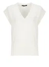 Fabiana Filippi Cotton And Linen Sweater In White