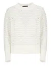 Fabiana Filippi White Cotton Sweater In White
