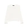 Fabiana Filippi Sequin-embellished Knitwear Sweater In White