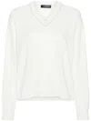 Fabiana Filippi Sequin-detailing Jumper In White