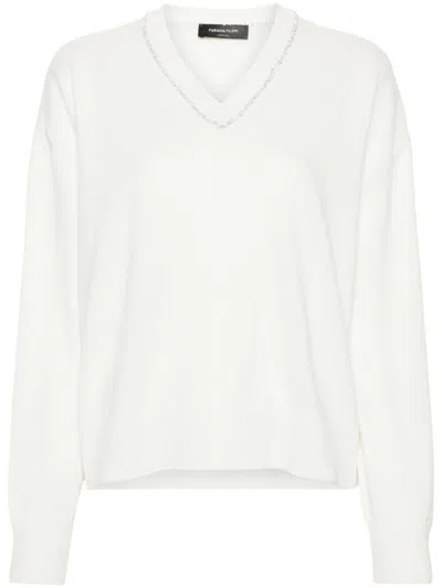 Fabiana Filippi Sequin-detailing Jumper In White