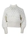 Fabiana Filippi Wool Blend Crewneck In White
