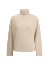 Fabiana Filippi Sequin-embellished Turtleneck Sweater In White