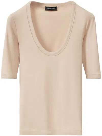 Fabiana Filippi Jersey T-shirt In Brown