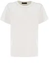 Fabiana Filippi Relaxed-fit White Jersey Top In Bianco