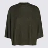 Fabiana Filippi Sequinned Cropped Sweater In Loden