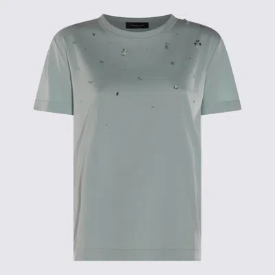 Fabiana Filippi Embellished Crew Neck Short Sleeves In Green