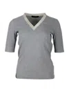 Fabiana Filippi T-shirt Grey In Grey
