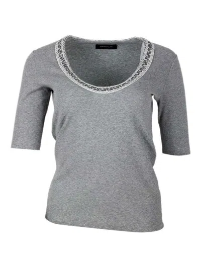 Fabiana Filippi T-shirt Grey In Gray