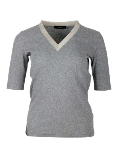 Fabiana Filippi T-shirt Grey In Gray