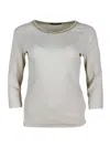 Fabiana Filippi Long-sleeved T-shirt In White