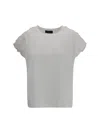 Fabiana Filippi T-shirt With Tulle Appliqués