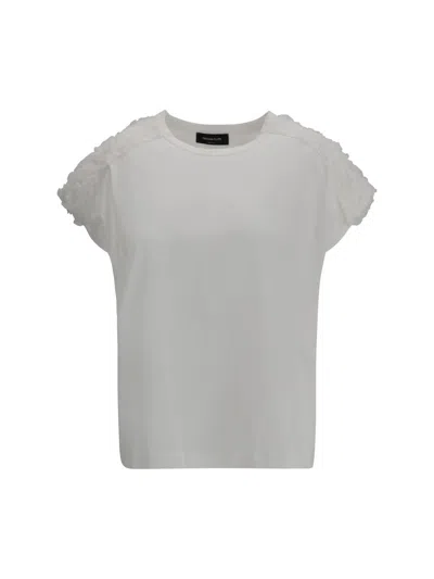 Fabiana Filippi T-shirt With Tulle Appliqués