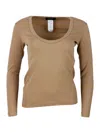Fabiana Filippi Jersey T-shirt In Brown
