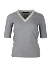 Fabiana Filippi T-shirt Grey In Grey