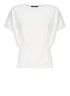 Fabiana Filippi Slim Waist Plain Top In White