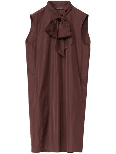 Fabiana Filippi Silk Taffeta Dress In Red