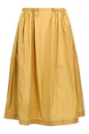 Fabiana Filippi Gathered Waistband Skirt Midi Length