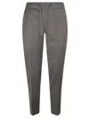 Fabiana Filippi Tailored Grey Trousers With Drawstring Waist In Gray
