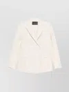 Fabiana Filippi Tailored Jacket With Notched Lapels And Pockets In White