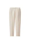 Fabiana Filippi Tailored Straight-leg Pants With Subtle Pleats In Neutrals