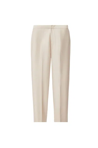 Fabiana Filippi Tailored Straight-leg Pants With Subtle Pleats In Neutrals