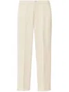 Fabiana Filippi Montefalco Cotton And Silk Mikado Trousers In Neutrals