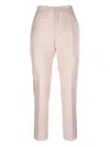 Fabiana Filippi Trousers With Back Pockets And Belt Loops In Pink