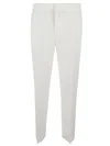Fabiana Filippi Tailored White Trousers With Streamlined Design In White