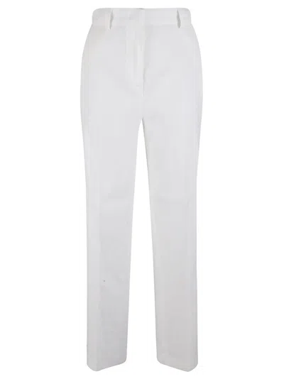 Fabiana Filippi Tailored White Trousers With Structured Waistband