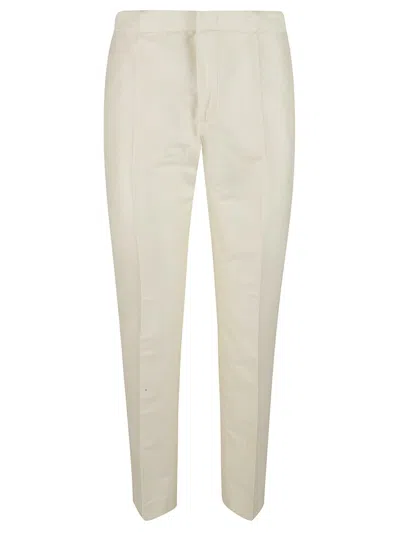 Fabiana Filippi Tailored Yellow Trousers With Straight-leg Silhouette In Neutral