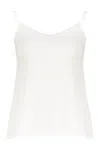 Fabiana Filippi Metallic-trim Cami Top In White