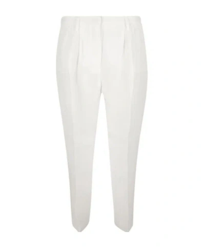 Fabiana Filippi Tapered-leg Loose-fit Trousers In White