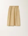 Fabiana Filippi Tech Taffeta Balloon Skirt With Waist Drawstring In Yellow