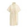 Fabiana Filippi Technical Taffeta Cape In Cream