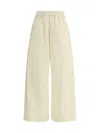Fabiana Filippi High Waist Wide-leg Trousers In Vaniglia
