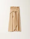 Fabiana Filippi Technical Poplin Skirt In Sand