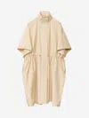 Fabiana Filippi Technical Taffeta Parka In Neutral