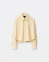 Fabiana Filippi Buttoned Cropped Shirt In Banana