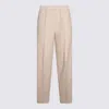 Fabiana Filippi Elastic Waistband Straight Leg Trousers With Pleated Front