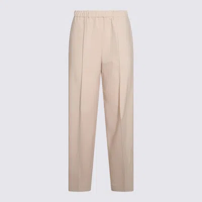 FABIANA FILIPPI TECNO TAILORING JOGGING FIT TROUSERS WITH FILO DIAMANTE