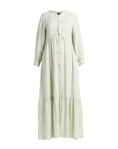 Fabiana Filippi Terra Woman Maxi Dress Light Green Size 10 Linen