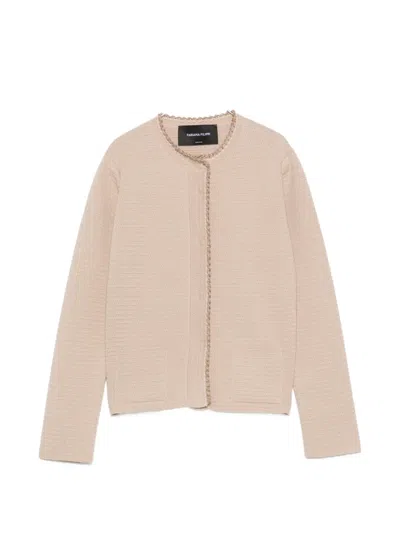 Fabiana Filippi Textured Cardigan In Neutral