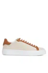 Fabiana Filippi Low Top Sneakers With Contrast Heel Tab In White