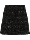 Fabiana Filippi Textured High-waist Skirt In Black