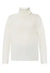 Fabiana Filippi Textured Knit Turtleneck Sweater In White