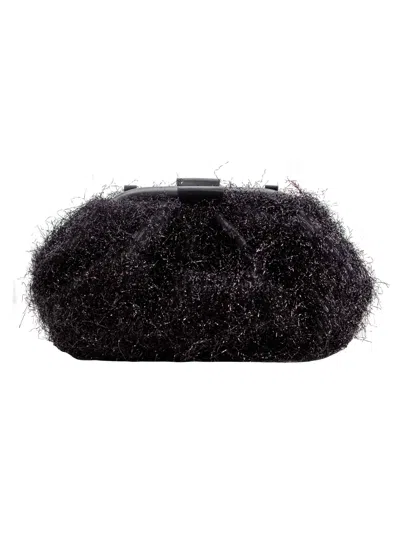 Fabiana Filippi Textured Lurex Clutch In Only One Color